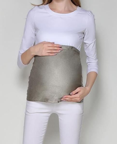 BTURYT 3 in 1 Anti-Radiation Maternity Bellyband Silver Fiber Protection  Shield Tops Camis for Blocking/Shielding