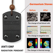 Load image into Gallery viewer, Volcanic Rocks Pendant Necklace Anti EMF Radiation Protection, BioScience by FPS

